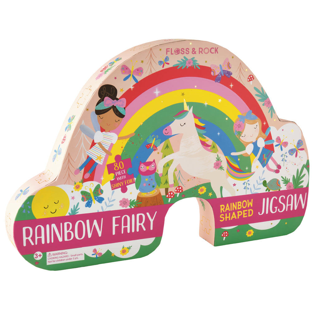 Floss & Rock 80 Piece Jigsaw - Rainbow Fairy