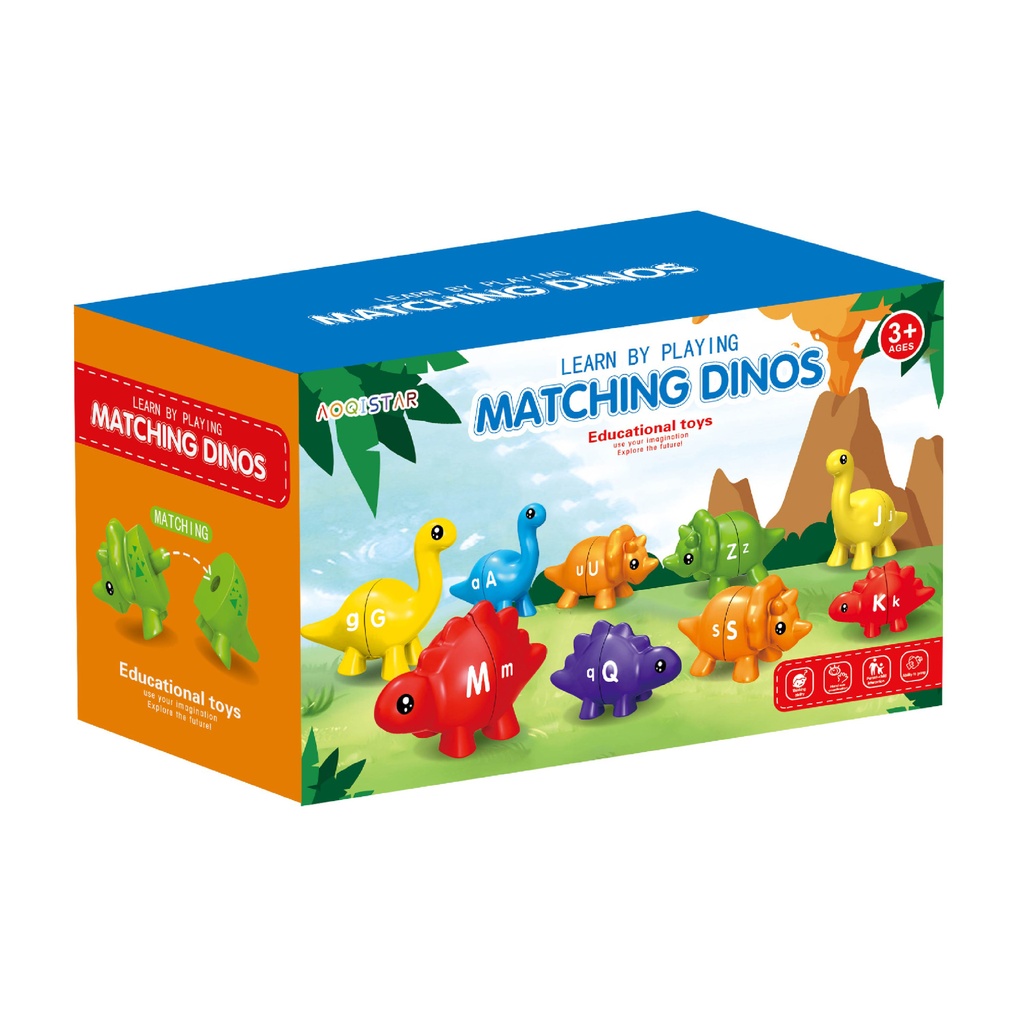 Early Education - Matching Dinos (Alphabets)