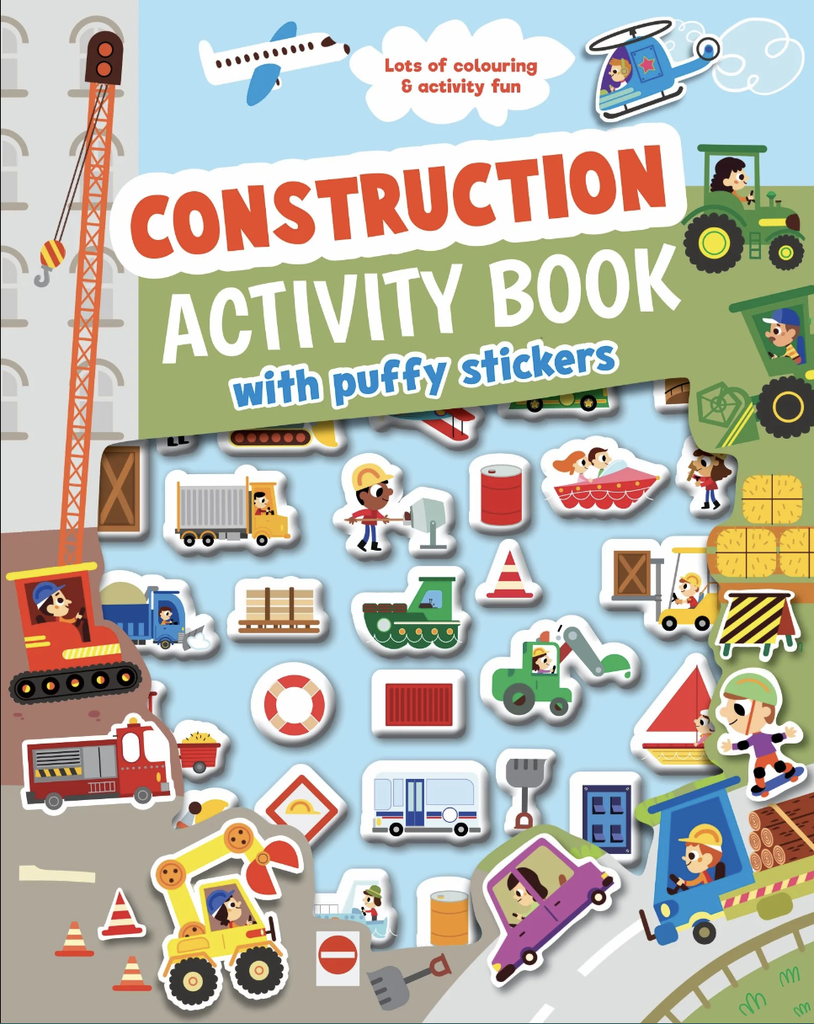 Puffy Sticker Activity Book:
Construction