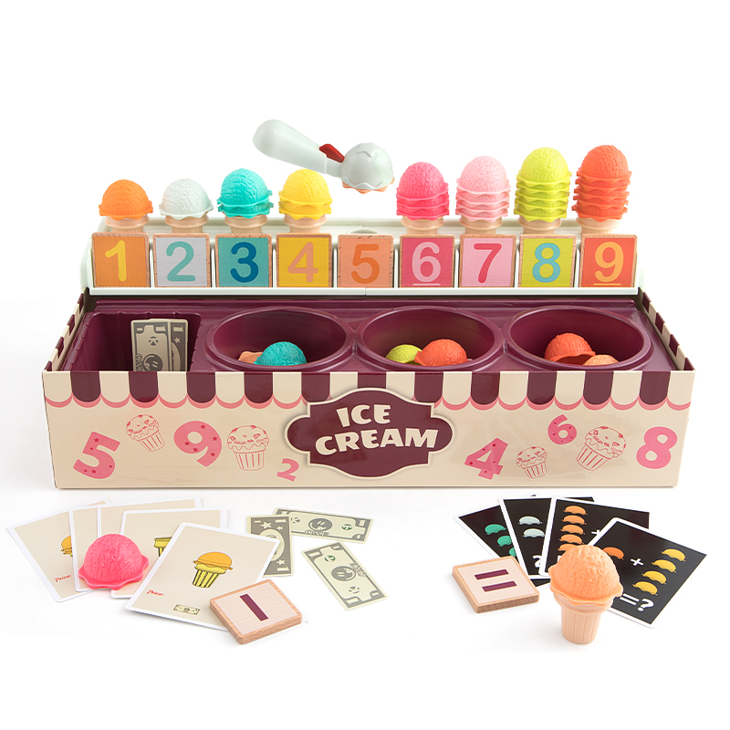 Multicolour Number Cognitive Ice Cream Box