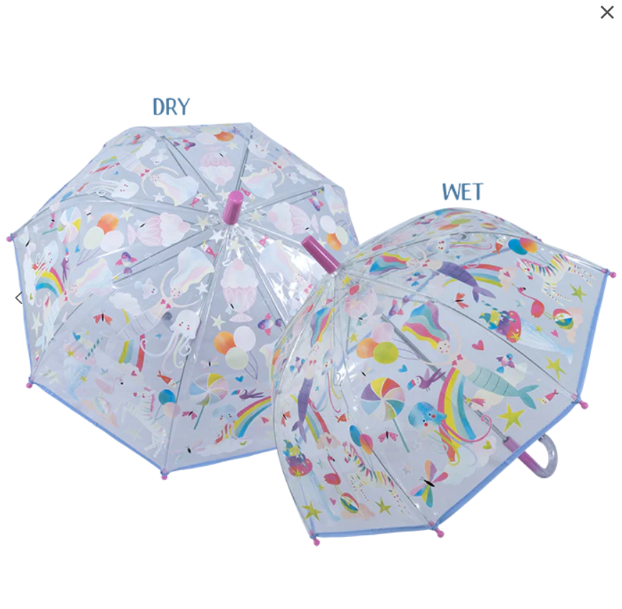 Floss & Rock - Transparent Colour Changing Umbrella Fantasy