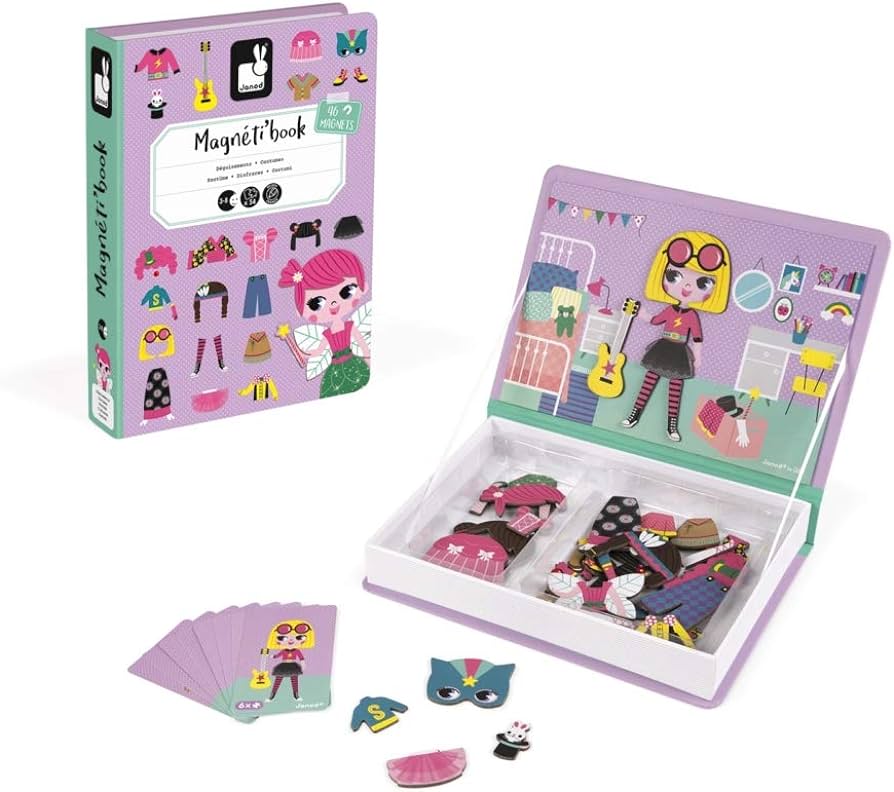 Janod Magnetic Book - Girl's Costumes