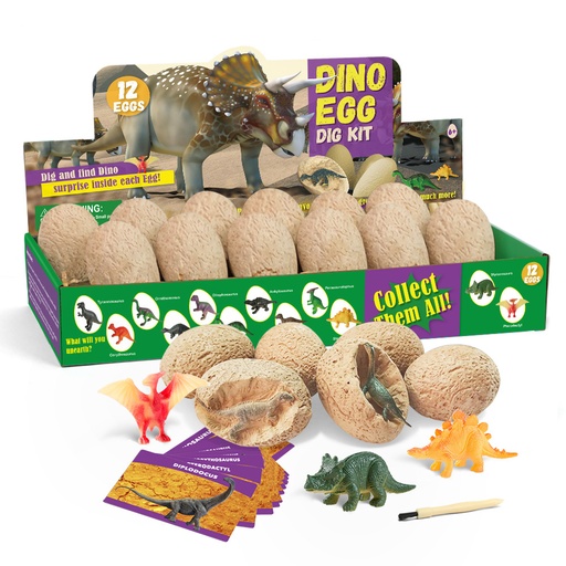 [T2604] Dino Egg Dig Kit (12pcs/Box)