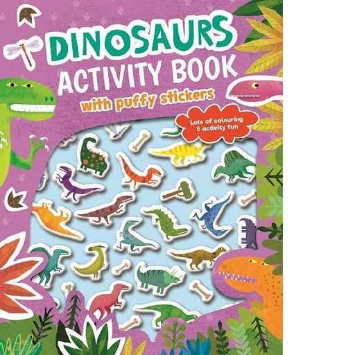 [9780655220831] Puffy Sticker Activity Book: Dinosaurs