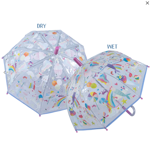 [5055166359559] Floss & Rock - Transparent Colour Changing Umbrella Fantasy